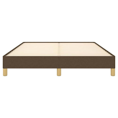 Giroletto senza Materasso Marrone Scuro 140x200 cm Tessuto