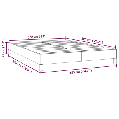 Giroletto senza Materasso Grigio Chiaro 160x200 cm Tessuto | homemem39