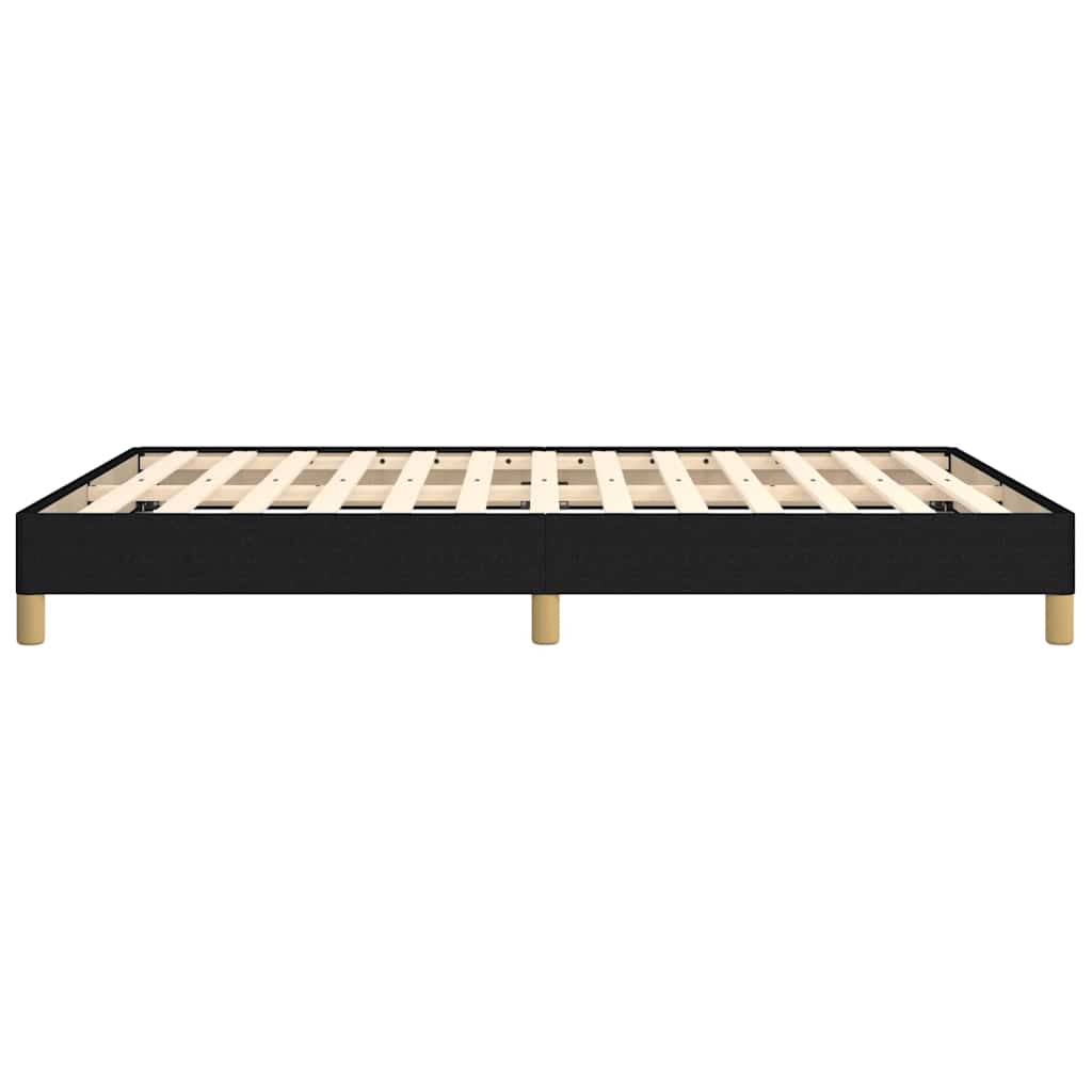 Giroletto senza Materasso Nero 160x200 cm in Tessuto