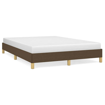 Giroletto senza Materasso Marrone Scuro 160x200 cm Tessuto