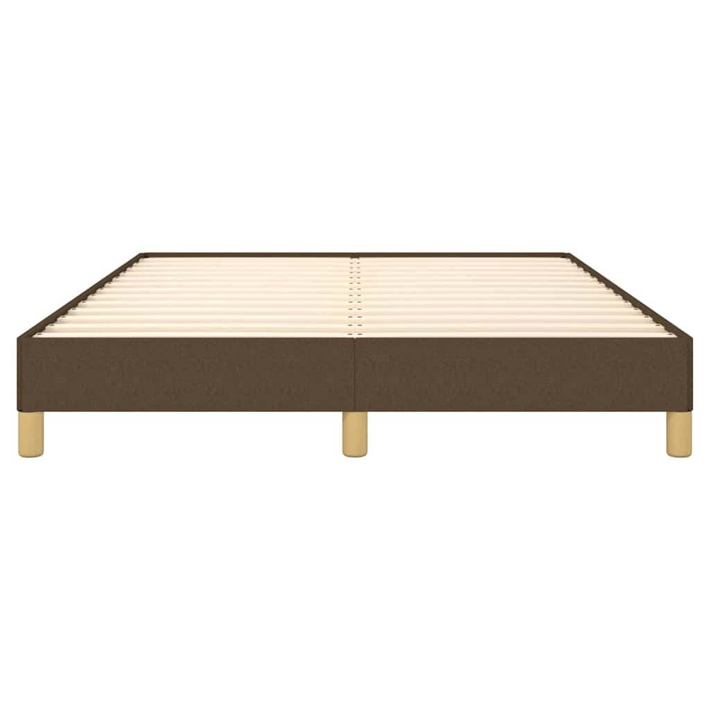 Giroletto senza Materasso Marrone Scuro 160x200 cm Tessuto