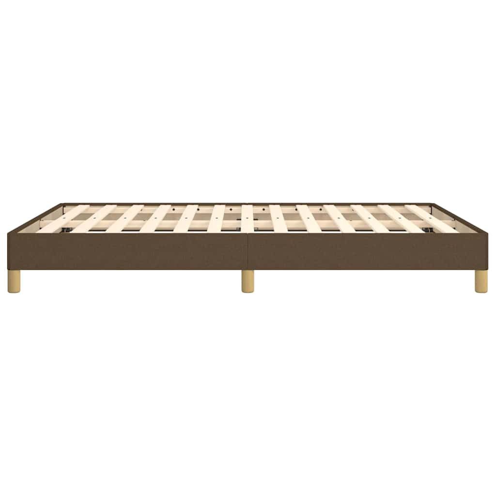 Giroletto senza Materasso Marrone Scuro 160x200 cm Tessuto