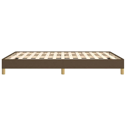 Giroletto senza Materasso Marrone Scuro 160x200 cm Tessuto