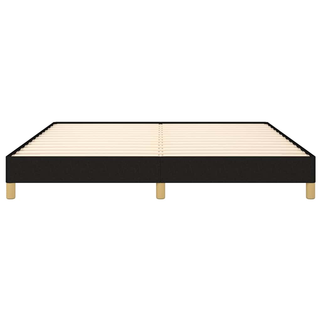 Giroletto senza Materasso Nero 180x200 cm in Tessuto