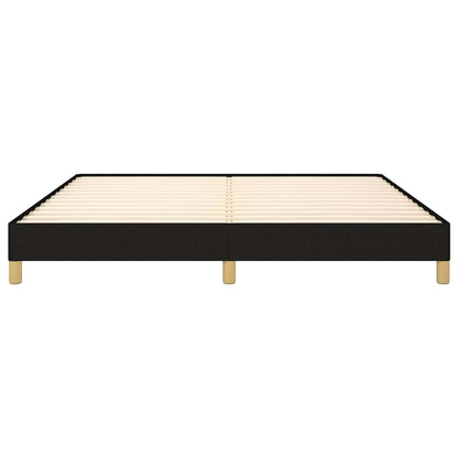 Giroletto senza Materasso Nero 180x200 cm in Tessuto