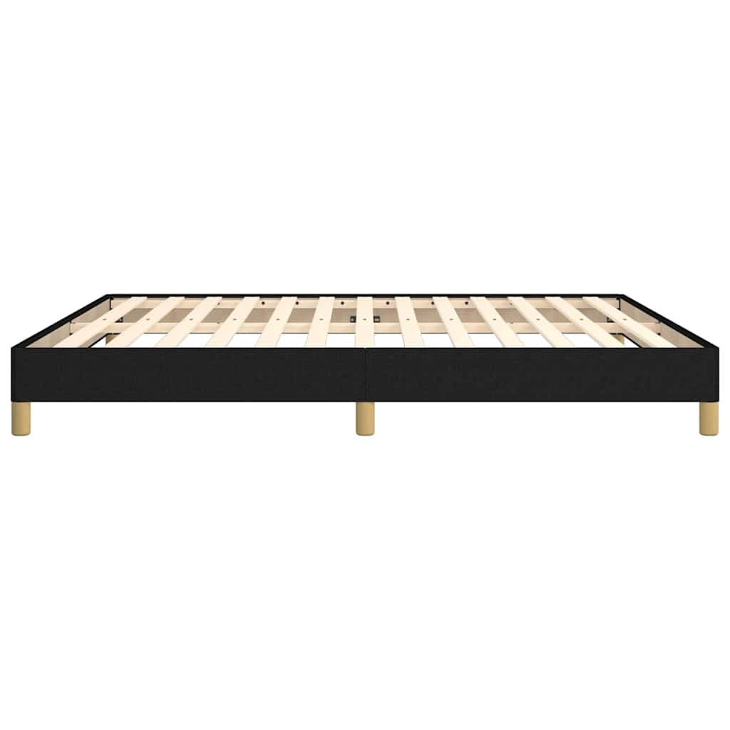 Giroletto senza Materasso Nero 180x200 cm in Tessuto