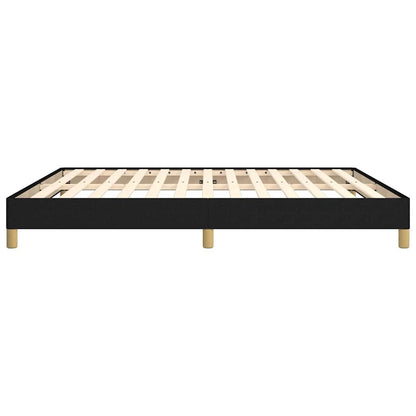 Giroletto senza Materasso Nero 180x200 cm in Tessuto