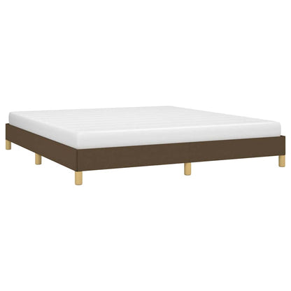 Giroletto senza Materasso Marrone Scuro 180x200 cm Tessuto