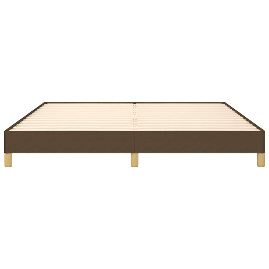 Giroletto senza Materasso Marrone Scuro 180x200 cm Tessuto