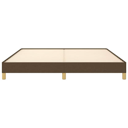Giroletto senza Materasso Marrone Scuro 180x200 cm Tessuto