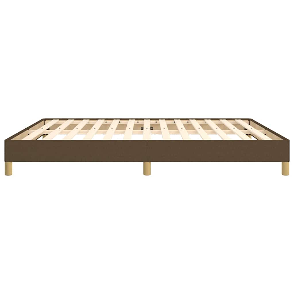 Giroletto senza Materasso Marrone Scuro 180x200 cm Tessuto