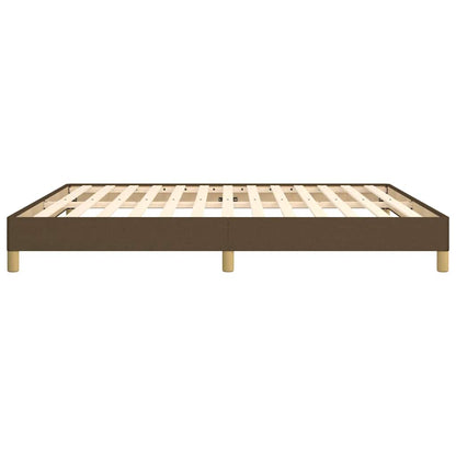 Giroletto senza Materasso Marrone Scuro 180x200 cm Tessuto