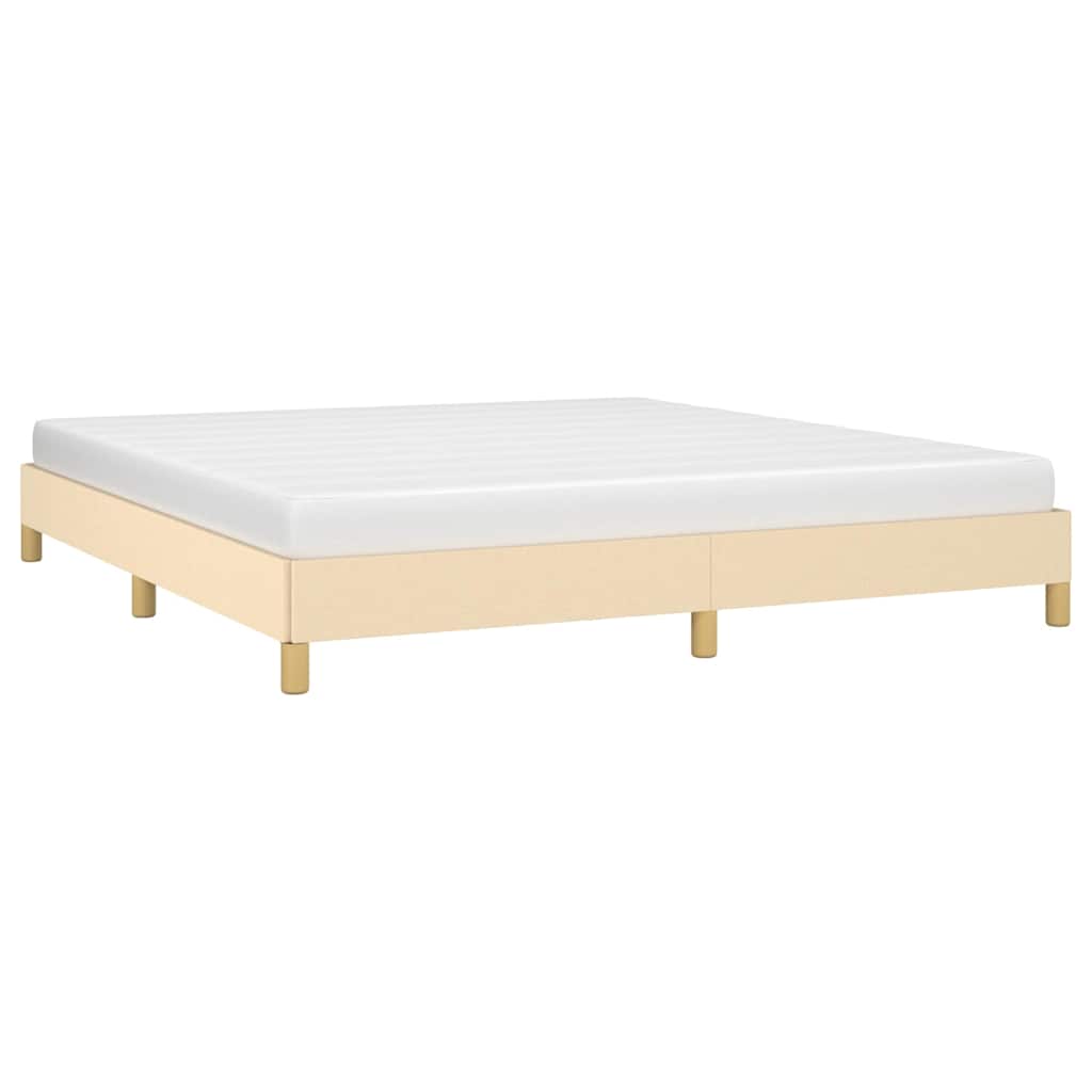 Giroletto senza Materasso Crema 180x200 cm in Tessuto