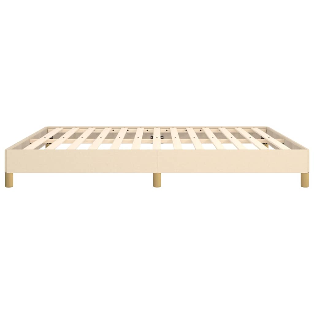 Giroletto senza Materasso Crema 180x200 cm in Tessuto