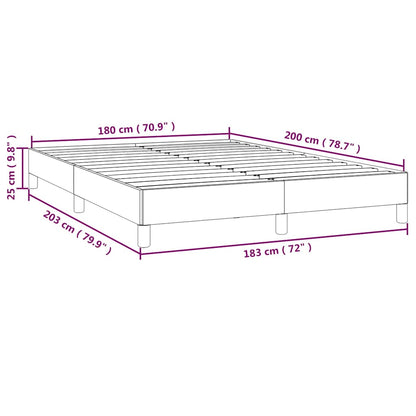 Giroletto senza Materasso Crema 180x200 cm in Tessuto