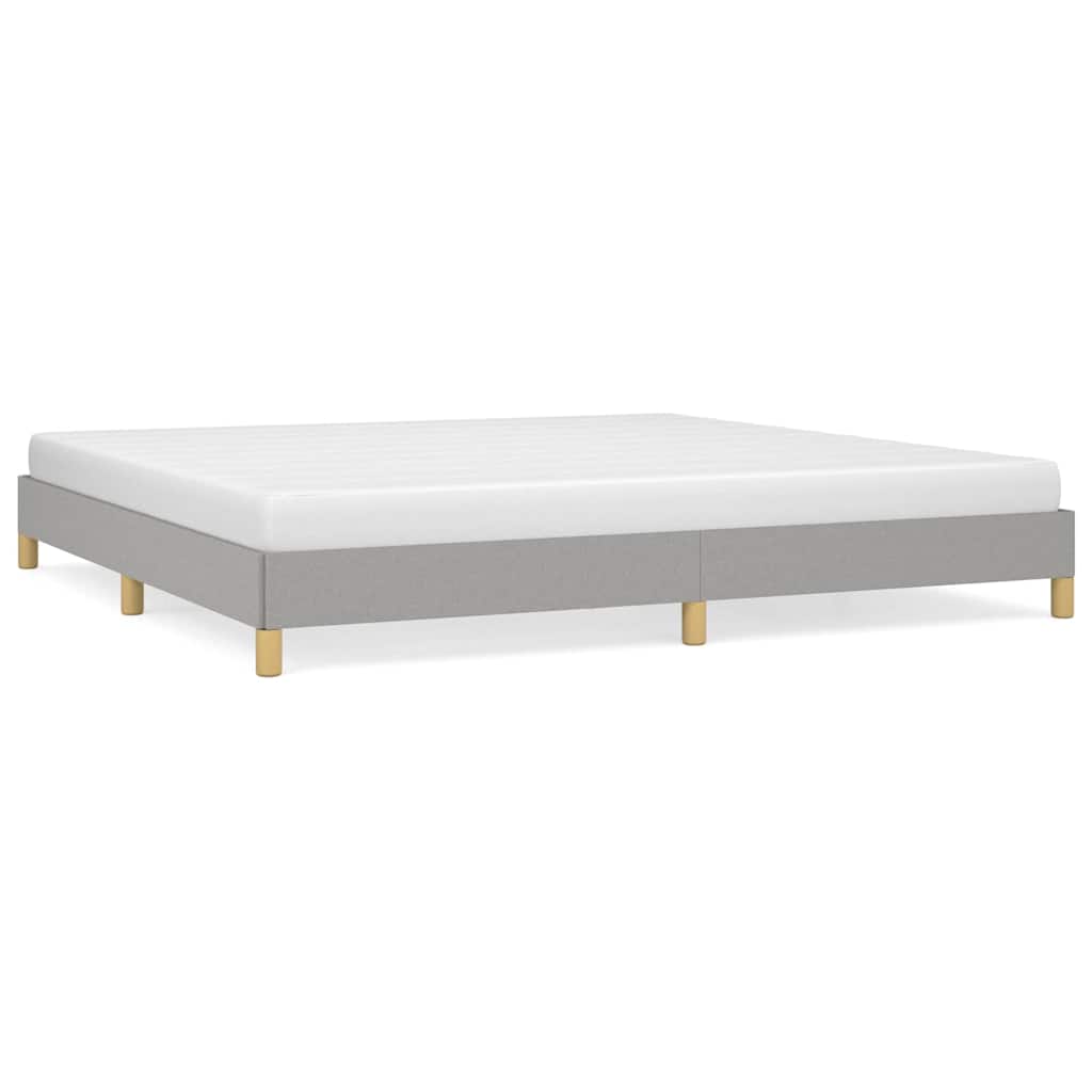 Giroletto senza Materasso Grigio Chiaro 200x200 cm Tessuto