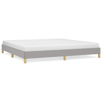 Giroletto senza Materasso Grigio Chiaro 200x200 cm Tessuto