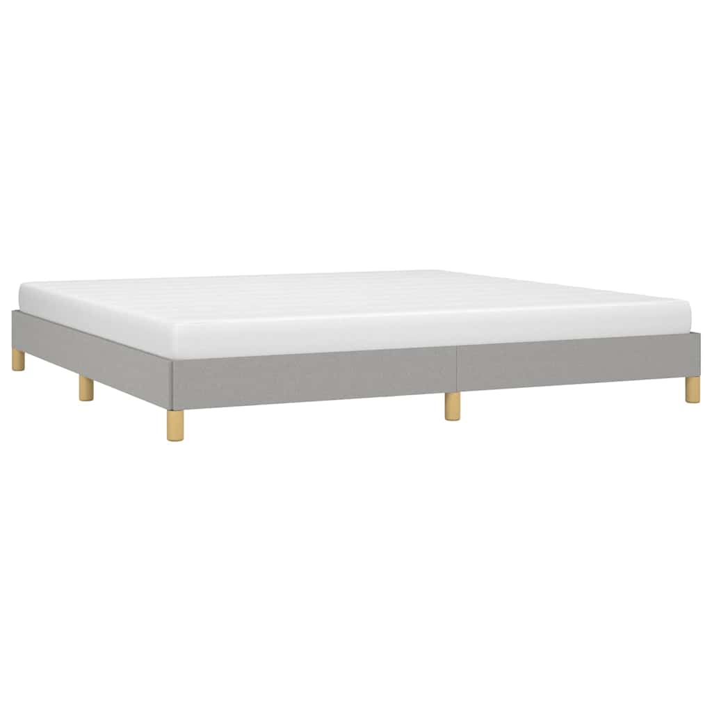 Giroletto senza Materasso Grigio Chiaro 200x200 cm Tessuto