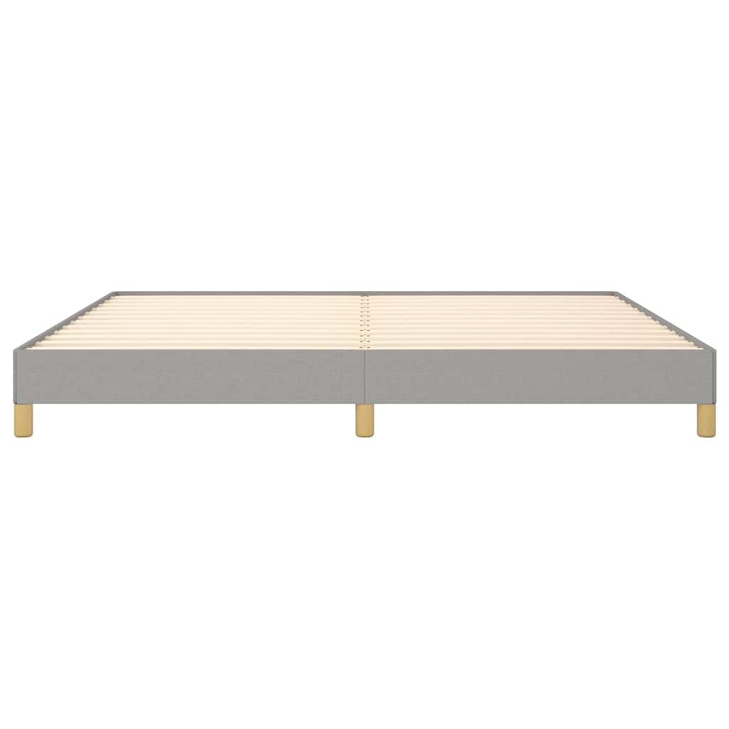 Giroletto senza Materasso Grigio Chiaro 200x200 cm Tessuto