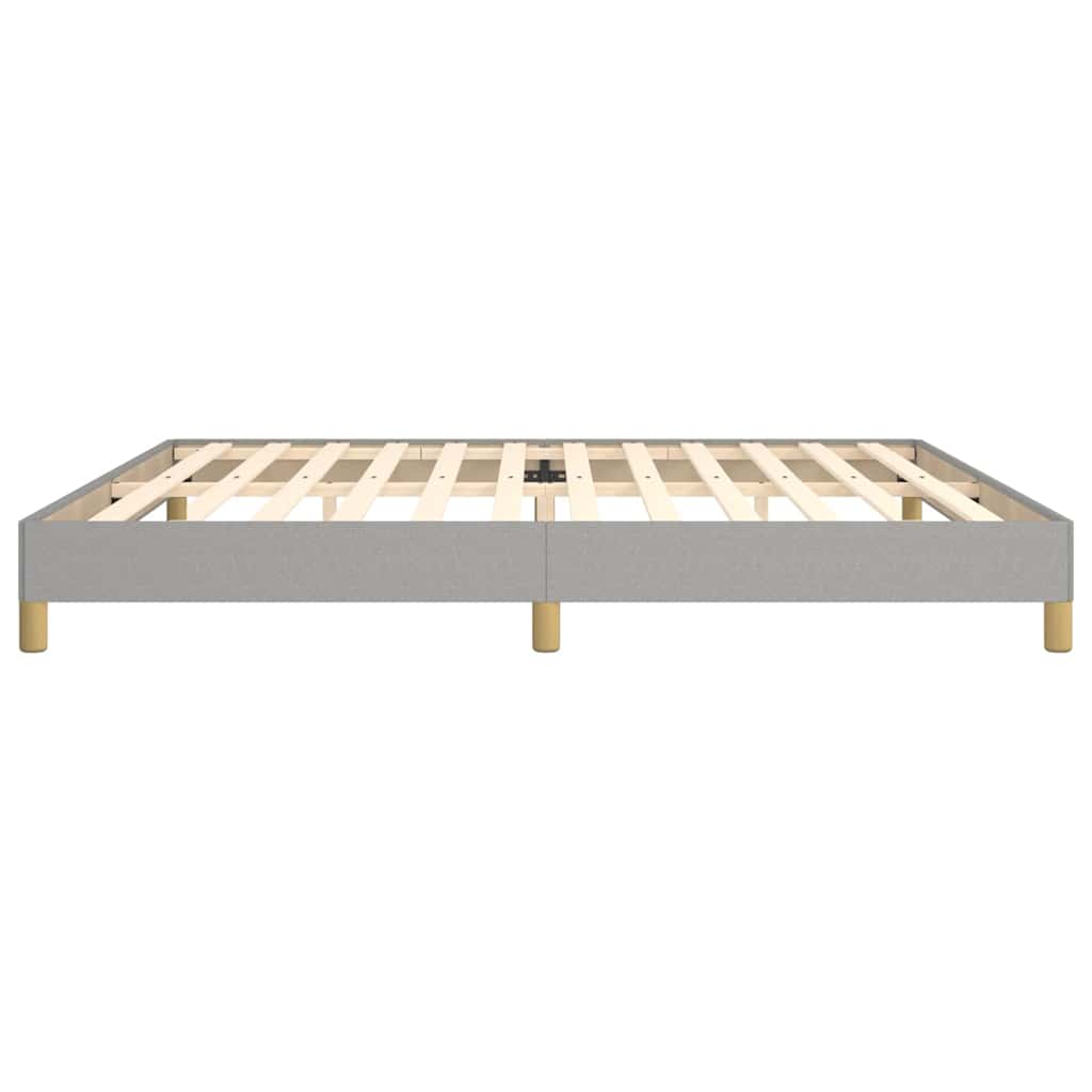 Giroletto senza Materasso Grigio Chiaro 200x200 cm Tessuto