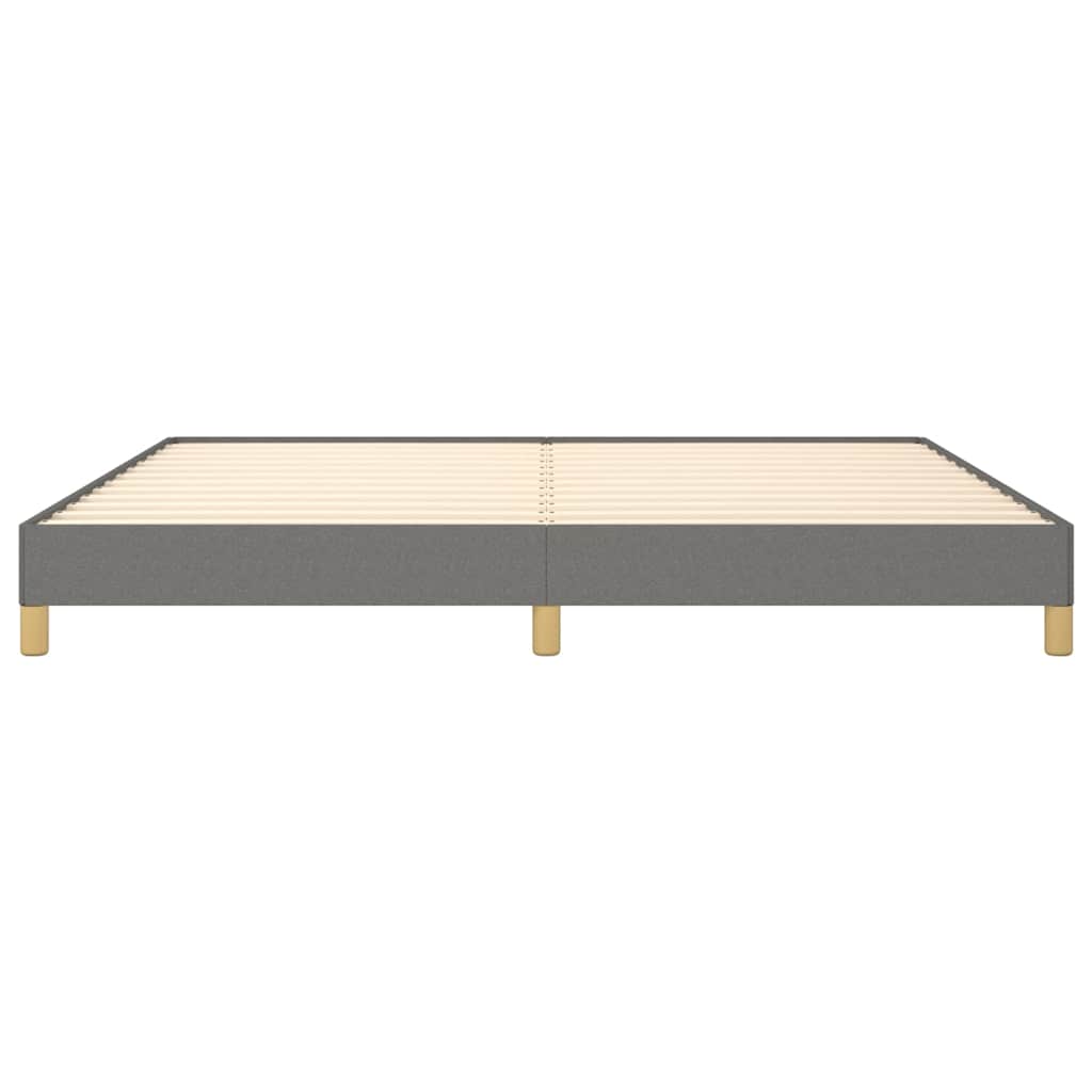 Giroletto senza Materasso Grigio Scuro 200x200 cm Tessuto