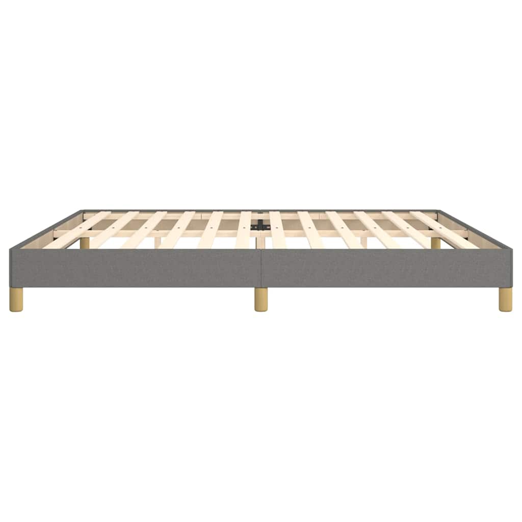 Giroletto senza Materasso Grigio Scuro 200x200 cm Tessuto