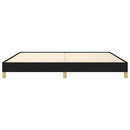 Giroletto senza Materasso Nero 200x200 cm in Tessuto