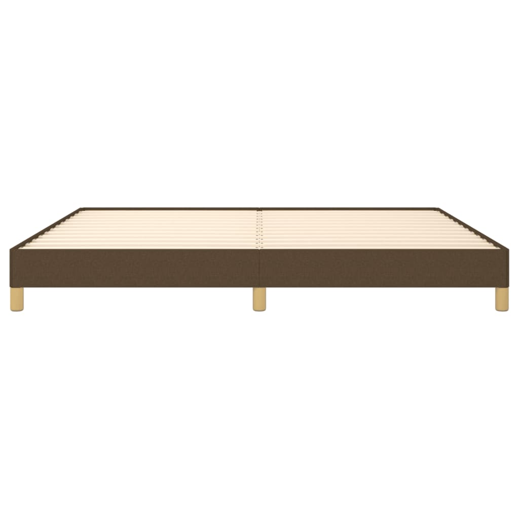 Giroletto senza Materasso Marrone Scuro 200x200 cm in Tessuto | homemem39
