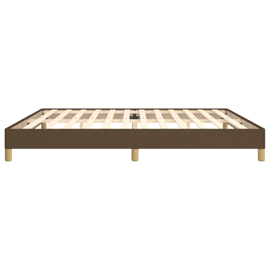 Giroletto senza Materasso Marrone Scuro 200x200 cm in Tessuto | homemem39