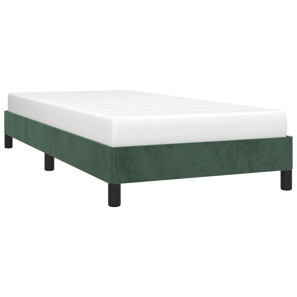 Giroletto senza Materasso Verde Scuro 80x200 cm in Velluto - homemem39