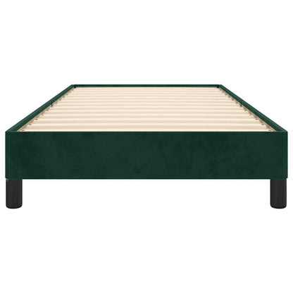 Giroletto senza Materasso Verde Scuro 80x200 cm in Velluto