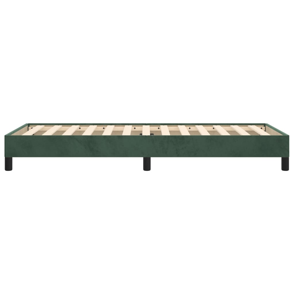 Giroletto senza Materasso Verde Scuro 80x200 cm in Velluto - homemem39