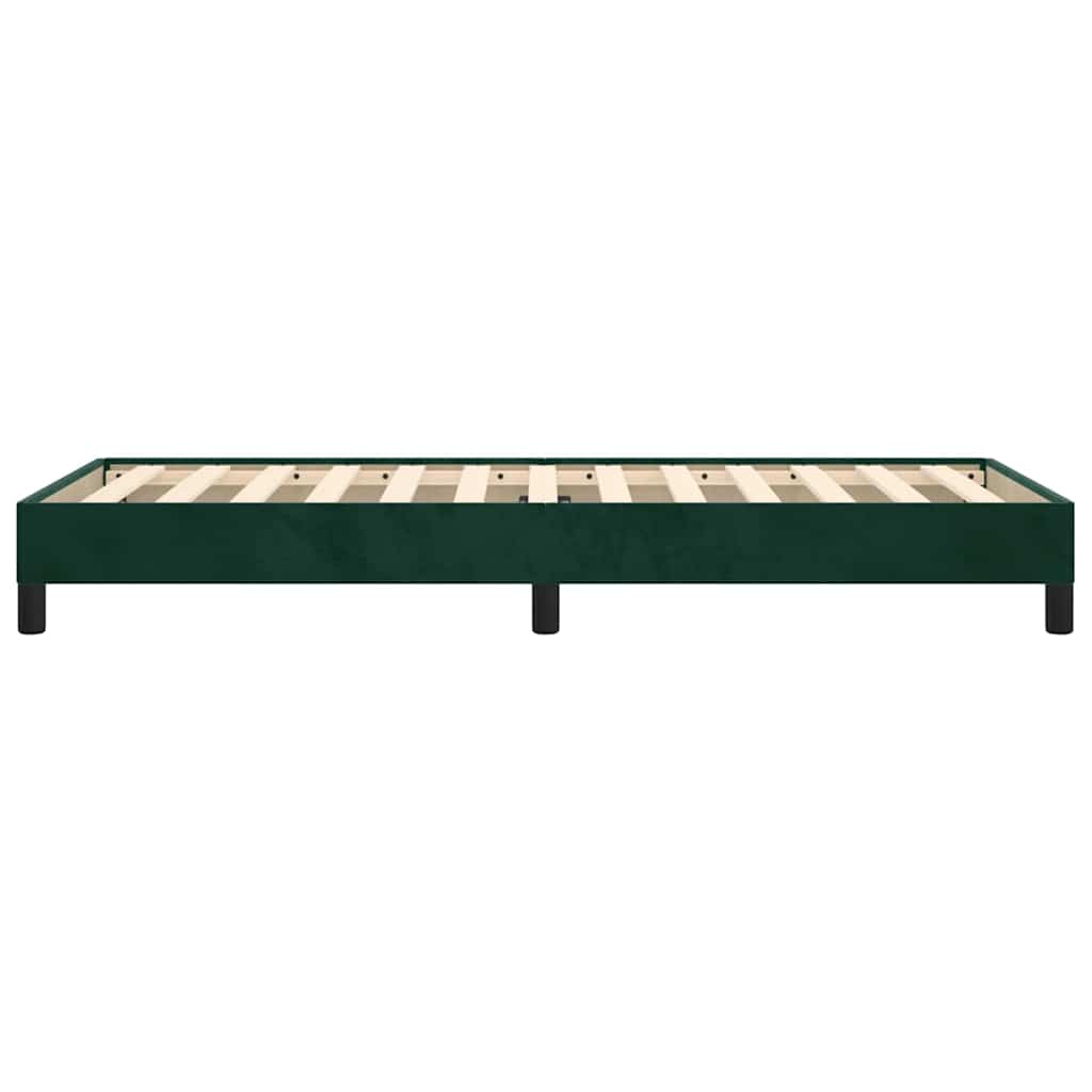 Giroletto senza Materasso Verde Scuro 80x200 cm in Velluto