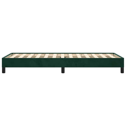 Giroletto senza Materasso Verde Scuro 80x200 cm in Velluto