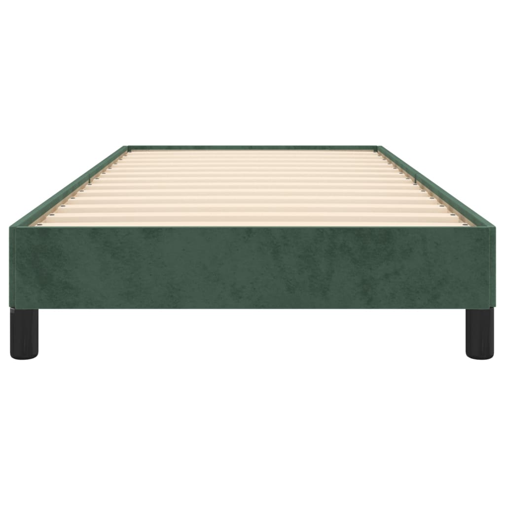 Giroletto senza Materasso Verde Scuro 90x190 cm in Velluto - homemem39