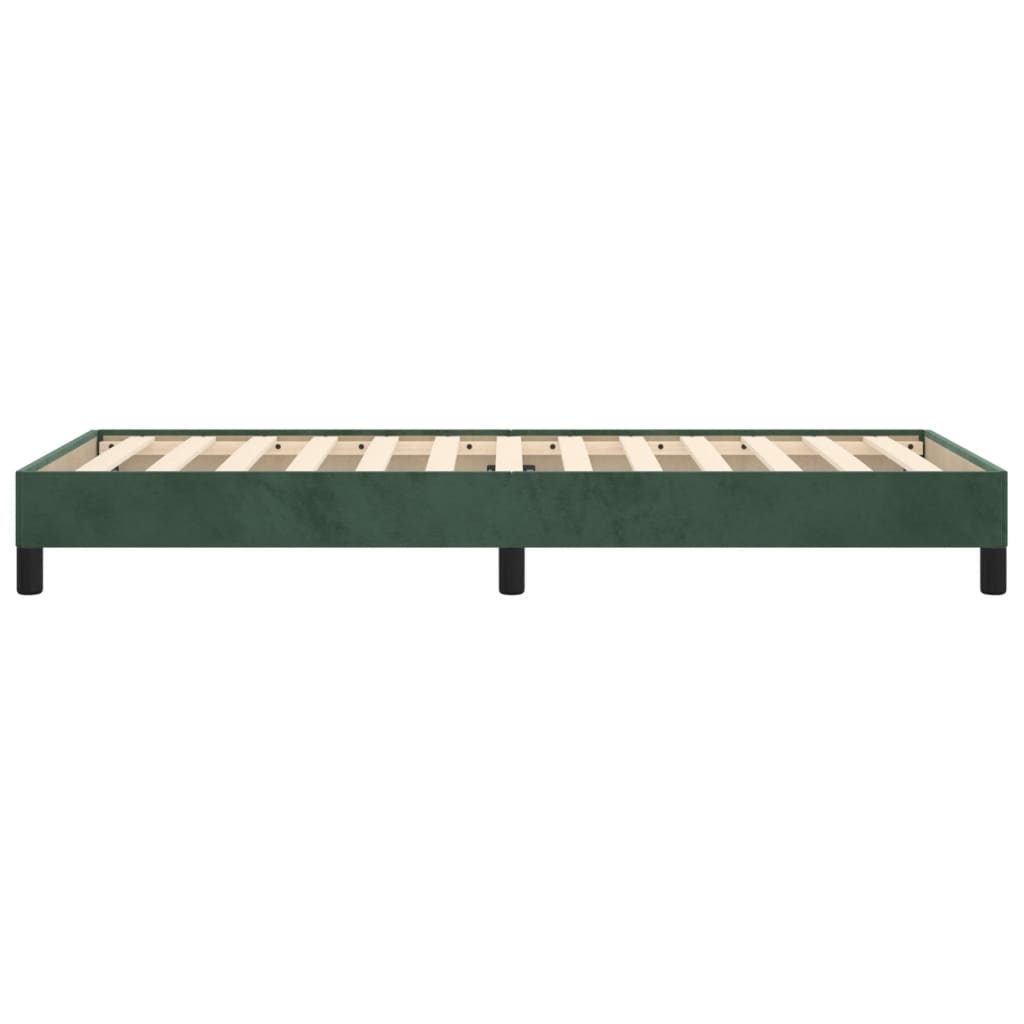 Giroletto senza Materasso Verde Scuro 90x190 cm in Velluto - homemem39