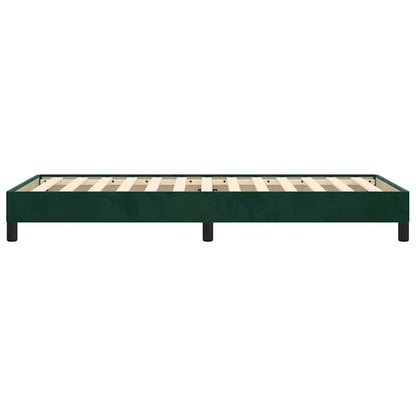 Giroletto senza Materasso Verde Scuro 90x190 cm in Velluto