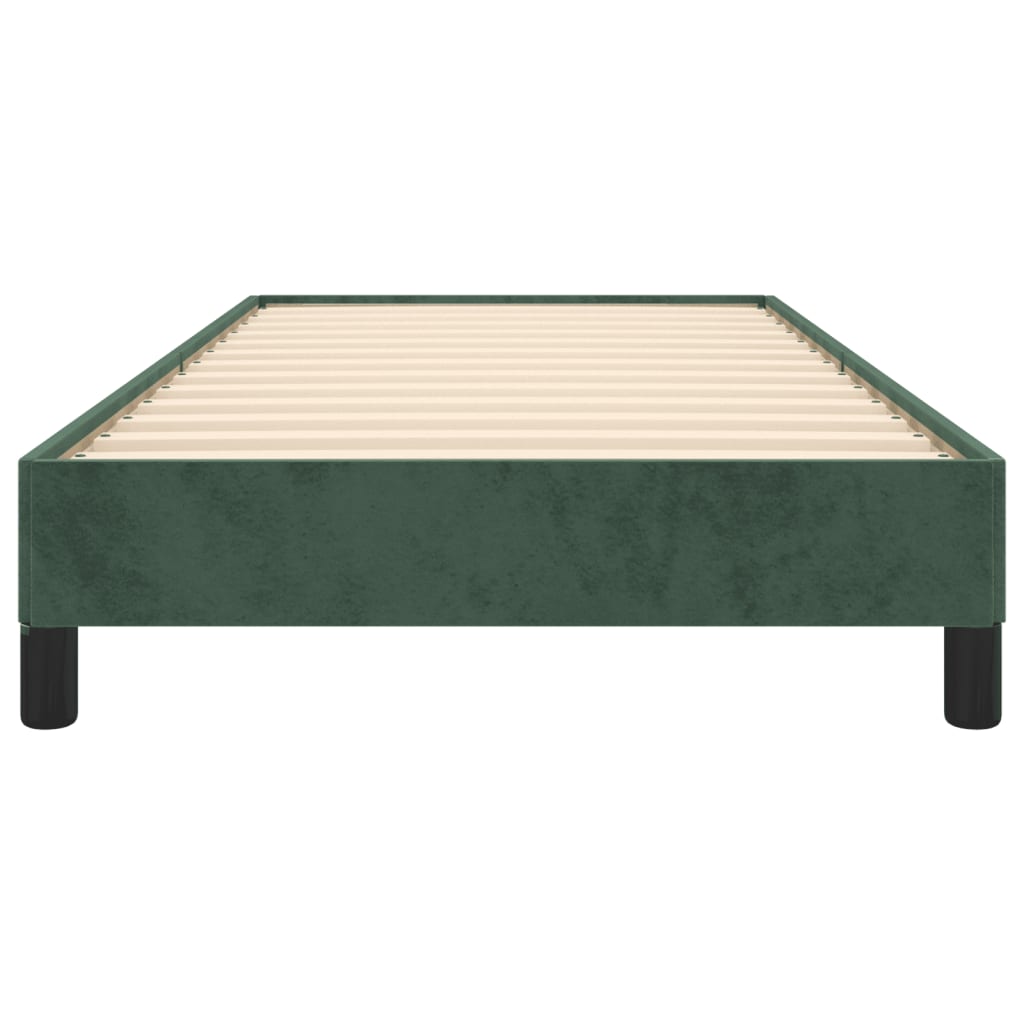 Giroletto senza Materasso Verde Scuro 90x200 cm in Velluto - homemem39