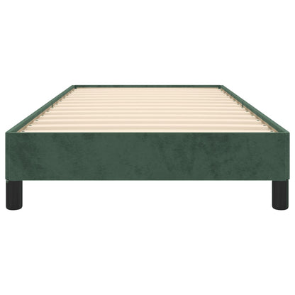 Giroletto senza Materasso Verde Scuro 90x200 cm in Velluto - homemem39