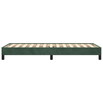 Giroletto senza Materasso Verde Scuro 90x200 cm in Velluto - homemem39