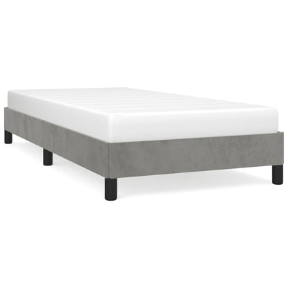 Giroletto senza Materasso Grigio Chiaro 100x200 cm Velluto | homemem39