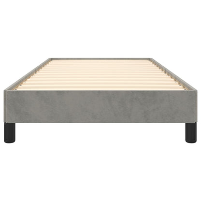 Giroletto senza Materasso Grigio Chiaro 100x200 cm Velluto | homemem39