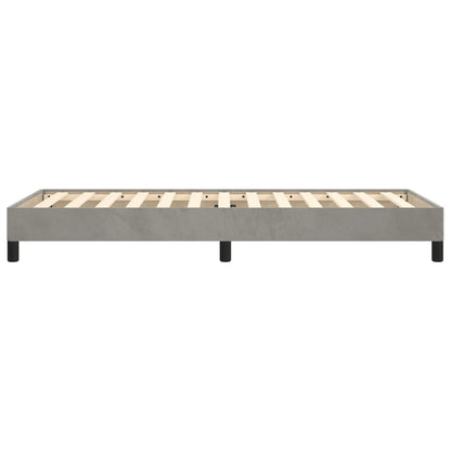 Giroletto senza Materasso Grigio Chiaro 100x200 cm Velluto | homemem39