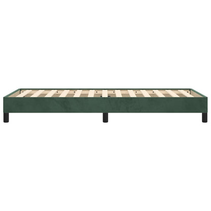 Giroletto senza Materasso Verde Scuro 100x200 cm in Velluto - homemem39