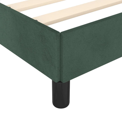 Giroletto senza Materasso Verde Scuro 100x200 cm in Velluto - homemem39