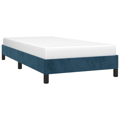 Giroletto senza Materasso Blu Scuro 100x200 cm in Velluto