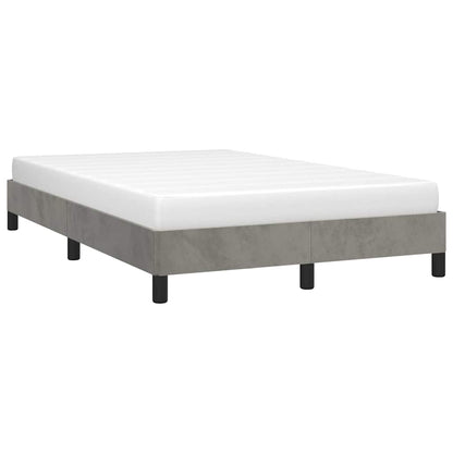 Giroletto senza Materasso Grigio Chiaro 120x200 cm Velluto