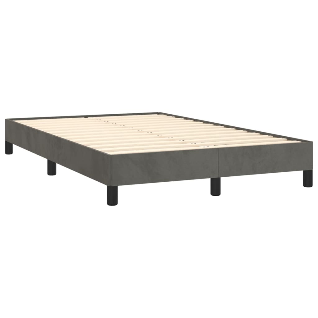 Giroletto senza Materasso Grigio Scuro 120x200 cm Velluto | homemem39