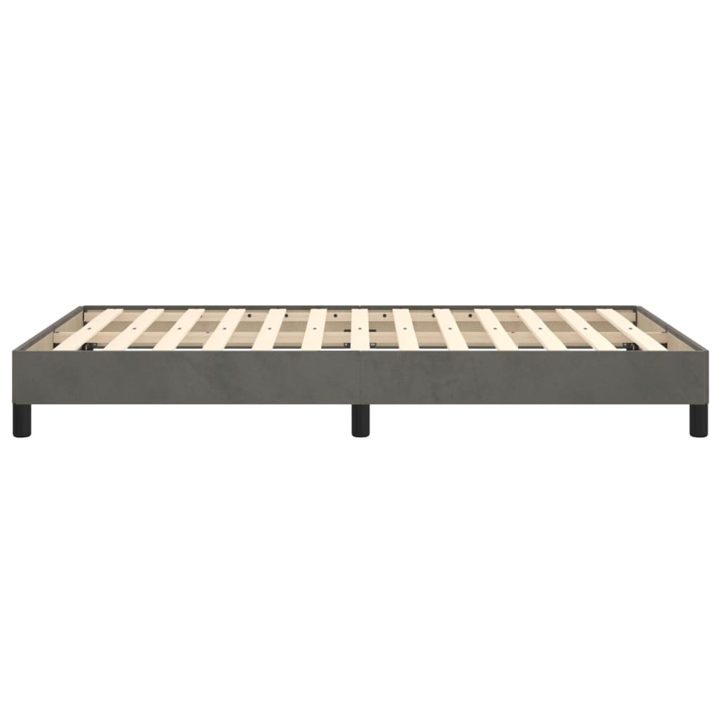 Giroletto senza Materasso Grigio Scuro 120x200 cm Velluto | homemem39