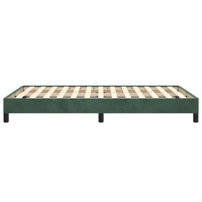 Giroletto senza Materasso Verde Scuro 120x200 cm in Velluto - homemem39
